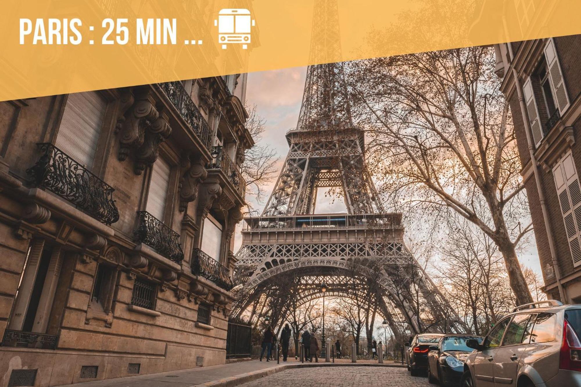 Cozy Appart 5 A 3' De La Gare - Cozy Houses Palaiseau Luaran gambar
