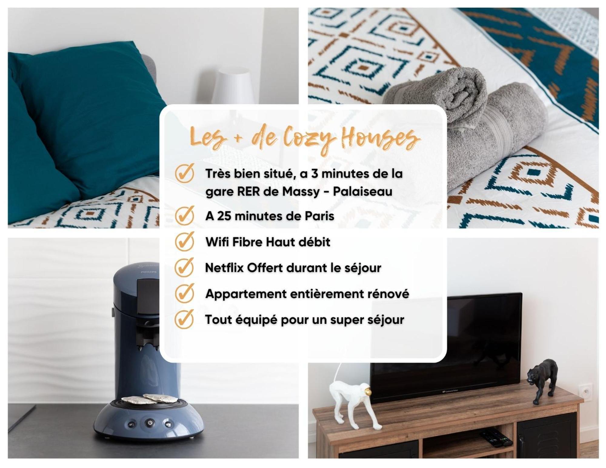 Cozy Appart 5 A 3' De La Gare - Cozy Houses Palaiseau Luaran gambar