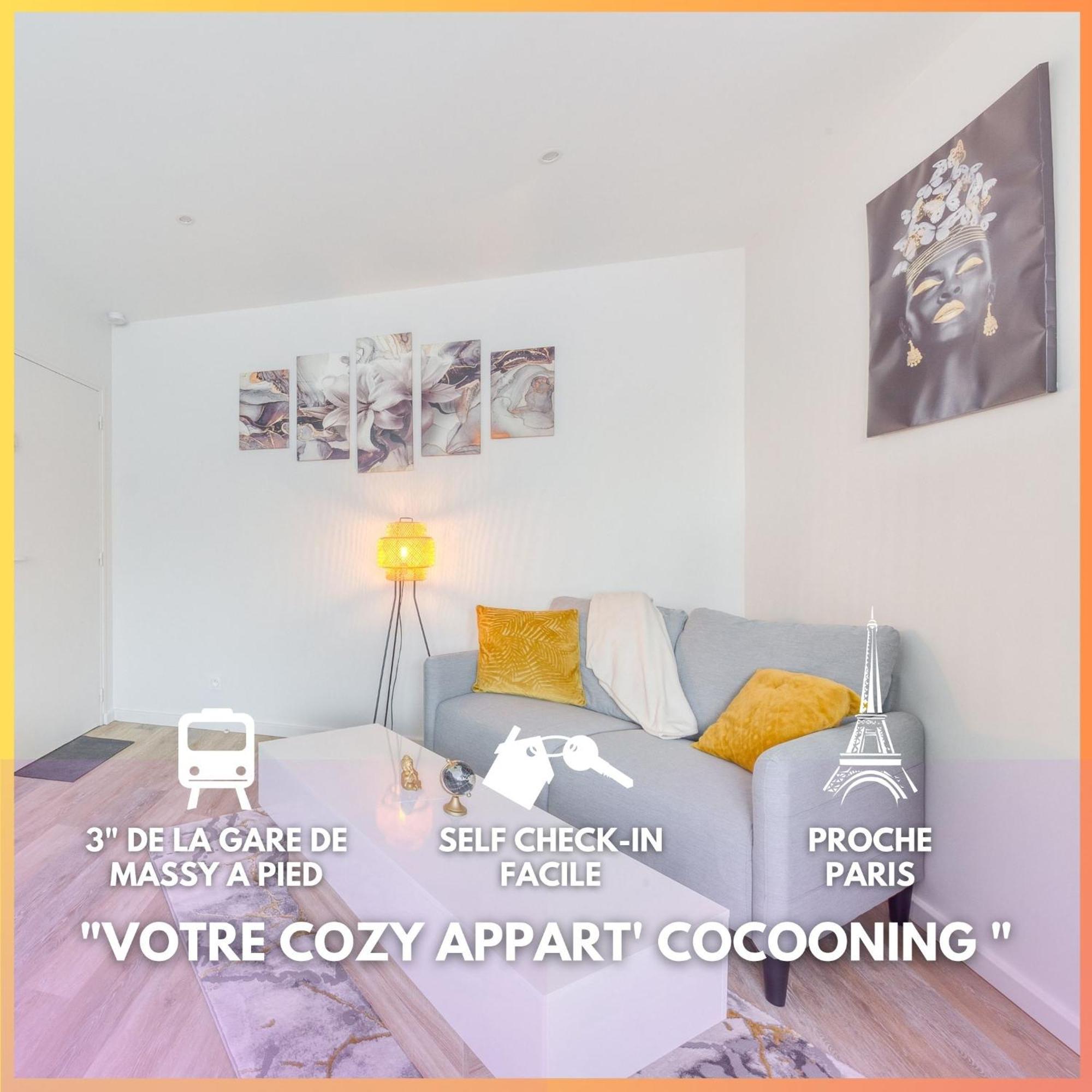 Cozy Appart 5 A 3' De La Gare - Cozy Houses Palaiseau Luaran gambar